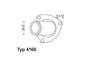 Termostat Opel 92c 2,0 90- Wahler