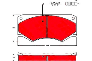 Klocki Hamulcowe Mercedes Przód 207-410 68-96 Trw
