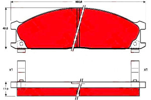 Klocki Hamulcowe Nissan Przód Pick Up 98-10 Vanett