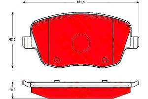 Klocki Hamulcowe Seat Przód Ibiza 02- Trw