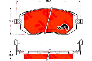 Klocki Hamulcowe Subaru Przód Forester Impreza Leg