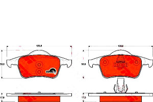Klocki Hamulcowe Volvo Tył S60 S80 Trw