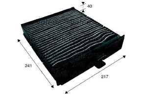 Filtr Kabiny Protect Renault Megane 02- Z Aktywnym