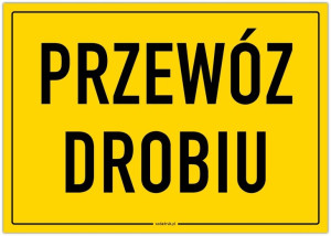 PRZEWÓZ DROBIU tabliczka v1