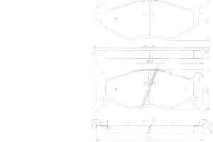 Klocki Hamulcowe Chrysler Voyager 90-95 A.b.s.