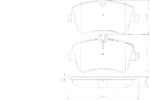 Klocki Hamulcowe Mercedes W203 C-klasa 00-07 Przód