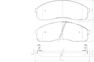 Klocki Hamulcowe Kia Carnival 99-06 Z Czuj. A.b.s.