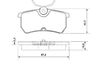 Klocki Hamulcowe Ford Focus 98-04 Tył A.b.s.