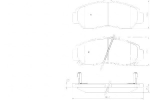 Klocki Hamulcowe Honda Fr-v 05- A.b.s.