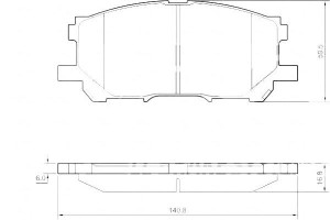 Klocki Hamulcowe Lexus Rx300 03-08 A.b.s.