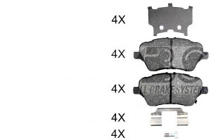 Klocki Hamulcowe Ford B-max 12- Przód A.b.s.
