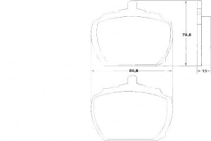 Klocki Hamulcowe Ford Transit 73-91 A.b.s.
