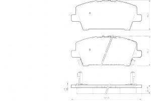 Klocki Hamulcowe Honda Civic Vii 06- A.b.s.