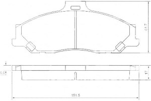Klocki Hamulcowe Mazda B-seria 99-02 A.b.s.