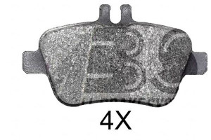 Klocki Hamulcowe Mercedes W246 B-klasa 11- Tył A.b