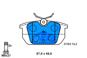 Klocki Hamulcowe Alfa Romeo 145 146 155 Gtv Spider