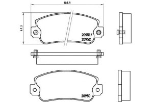 Klocki Hamulcowe Fiat Uno Tipo Brembo