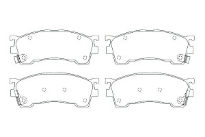 Klocki Hamulcowe Mazda Przód 626 91- Probe 323 98-