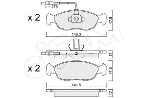 Klocki Hamulcowe Peugeot 306 93-97 Cifam