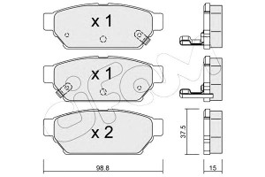 Klocki Hamulcowe Mitsubishi Carisma 95-00 Tył Cifa