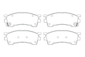 Klocki Hamulcowe Mazda Przód 626 91- Probe 323 98-