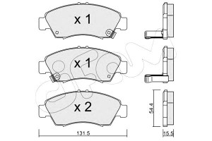 Klocki Hamulcowe Honda Civic 91-01 Cifam
