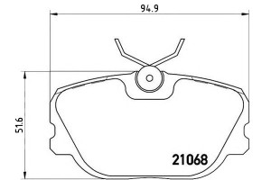 Klocki Hamulcowe Saab 900 87-93 Brembo