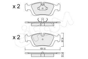 Klocki Hamulcowe Bmw 3 E36 91-00 Cifam
