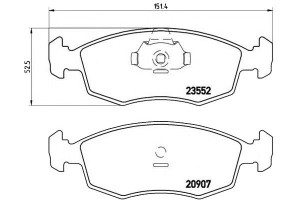 Klocki Hamulcowe Fiat Albea 01-06 Brembo