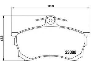 Klocki Hamulcowe Mitsubishi Carisma 95-99 1.6-1.9t