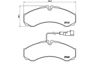 Klocki Hamulcowe Nissan Cabstar 06- Tył Brembo