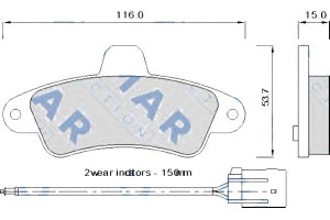Klocki Hamulcowe Ford Cougar Mondeo Fomar Fomar