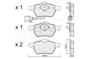 Klocki Hamulcowe Vw Golf Iv 97-03 Z Czuj. Cifam