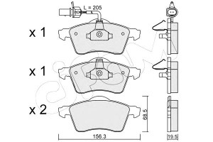 Klocki Hamulcowe Vw T4 96- Z Czuj. Cifam