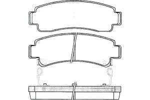 Klocki Hamulcowe Nissan 100 Nx Sunny Ii Sunny Iii