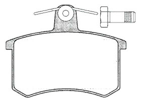 Klocki Hamulcowe T Audi 80 83- 90 84- Lpr