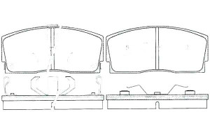 Klocki Hamulcowe Daihatsu Charade Ii Charade Iii 1