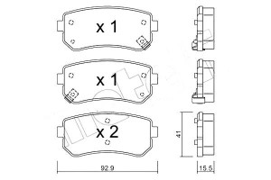 Klocki Hamulcowe Hyundai I30 06- Tył Metelli