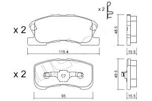 Klocki Hamulcowe Daihatsu Sirion 98-05 Metelli