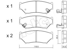 Klocki Hamulcowe Suzuki Vitara 88-94 Metelli