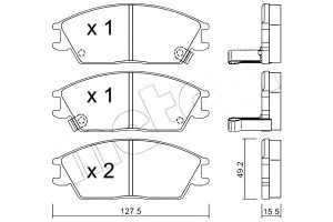 Klocki Hamulcowe Hyundai Accent 00- Metelli