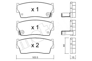 Klocki Hamulcowe Suzuki Vitara 88-98 Metelli