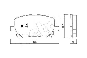Klocki Hamulcowe Toyota Avensis Verso 01- Metelli