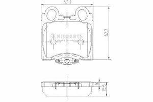 Klocki Hamulcowe Lexus Gs (jzs160) 300 Nipparts Ni