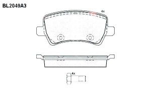 Klocki Hamulcowe Land Rover Range Volvo S80 V70 Xc