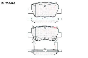 Klocki Hamulcowe Toyota Avensis 16.5mm Wva24885 Z