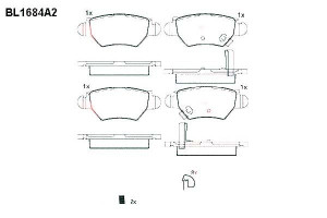 Klocki Hamulcowe Chevrolet Zafira Opel Astra Zafir