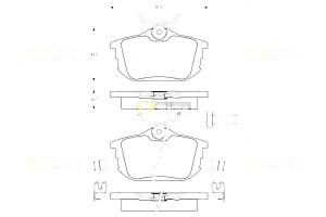 Klocki Hamulcowe Volvo S40 V40 97 Mitsubishi Caris