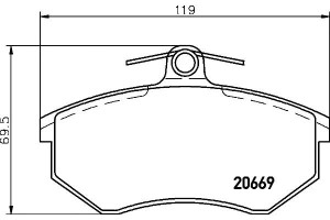 Klocki Hamulcowe Hella Pagid 440615116a 431698151f