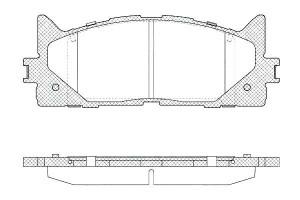 Klocki Hamulcowe Lexus Es Toyota Camry 2.0-3.5 08.